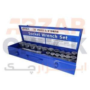 ست بیت و بکس با دسته طرح ترکمتر 23 پارچه 2423 APPEX